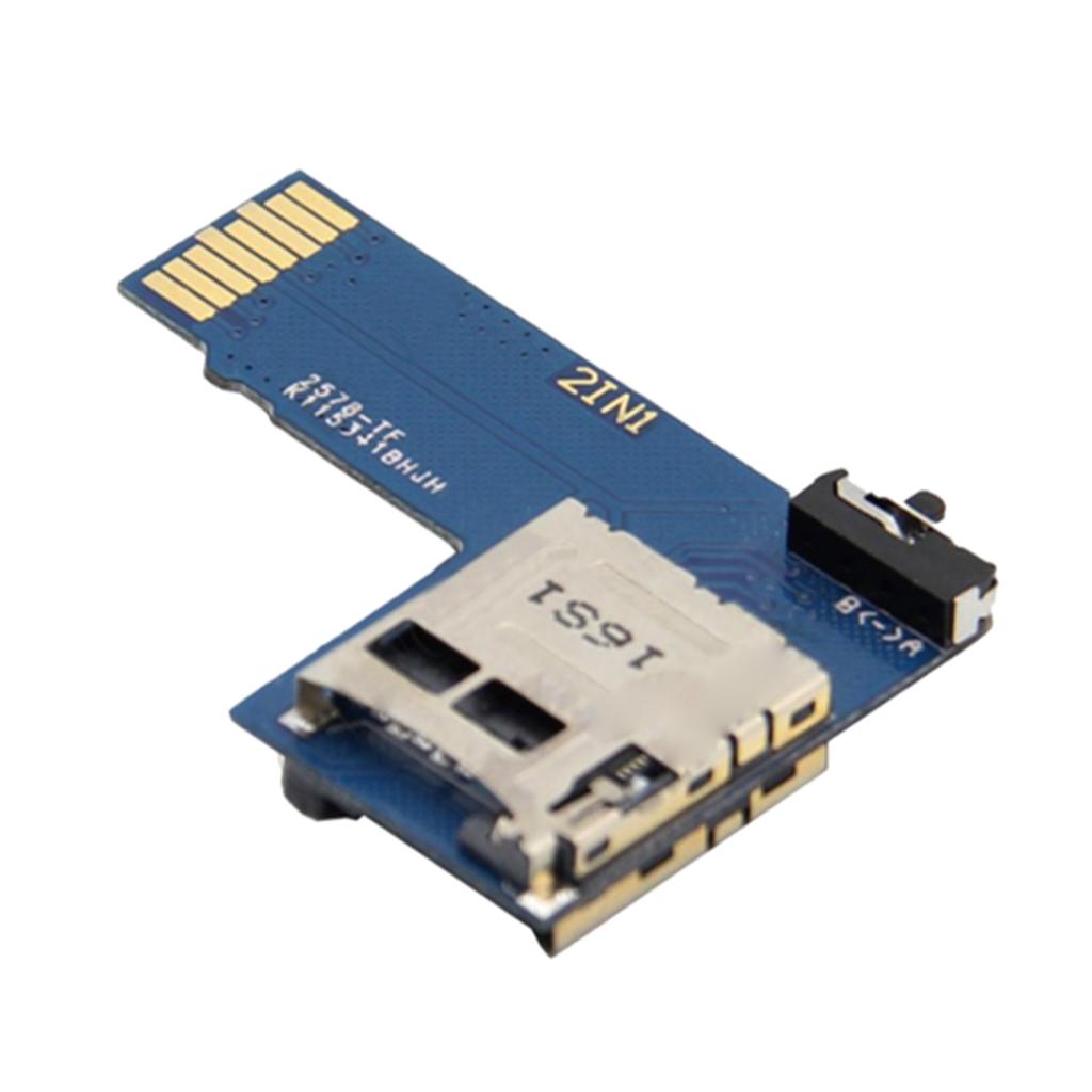 Cho Raspberry Pi Dual Thẻ TF Adapter SD Adapter Thẻ 2 Trong 1 Hệ Thống Kép