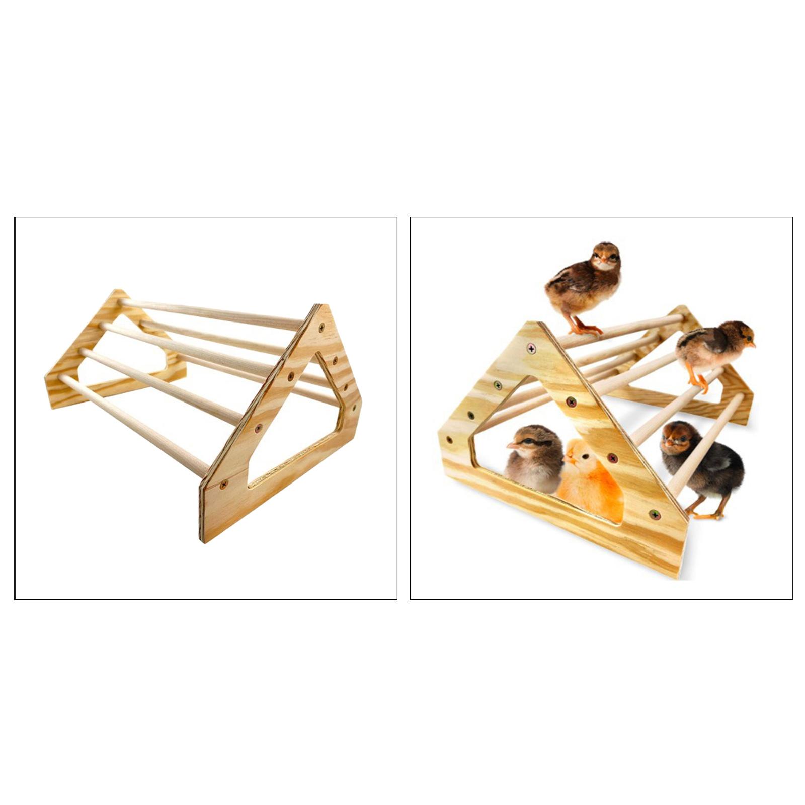 Wooden Parrot Bird Stand Tree Branch Hanging Toys Cage Perches Pet