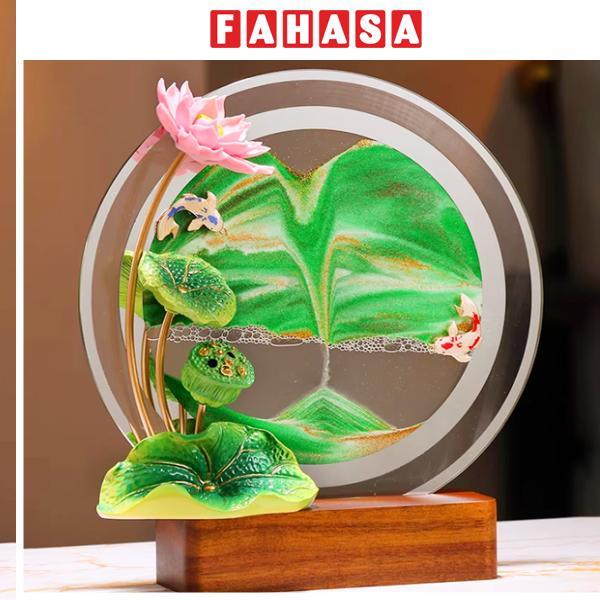 Tranh Cát Hoa Sen May Mắn 26.5 cm - ZSG