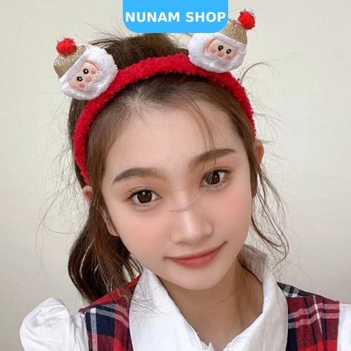 Băng đô cài tóc lông cừu noel giáng sinh đáng yêu xinh xắn Nunam Shop