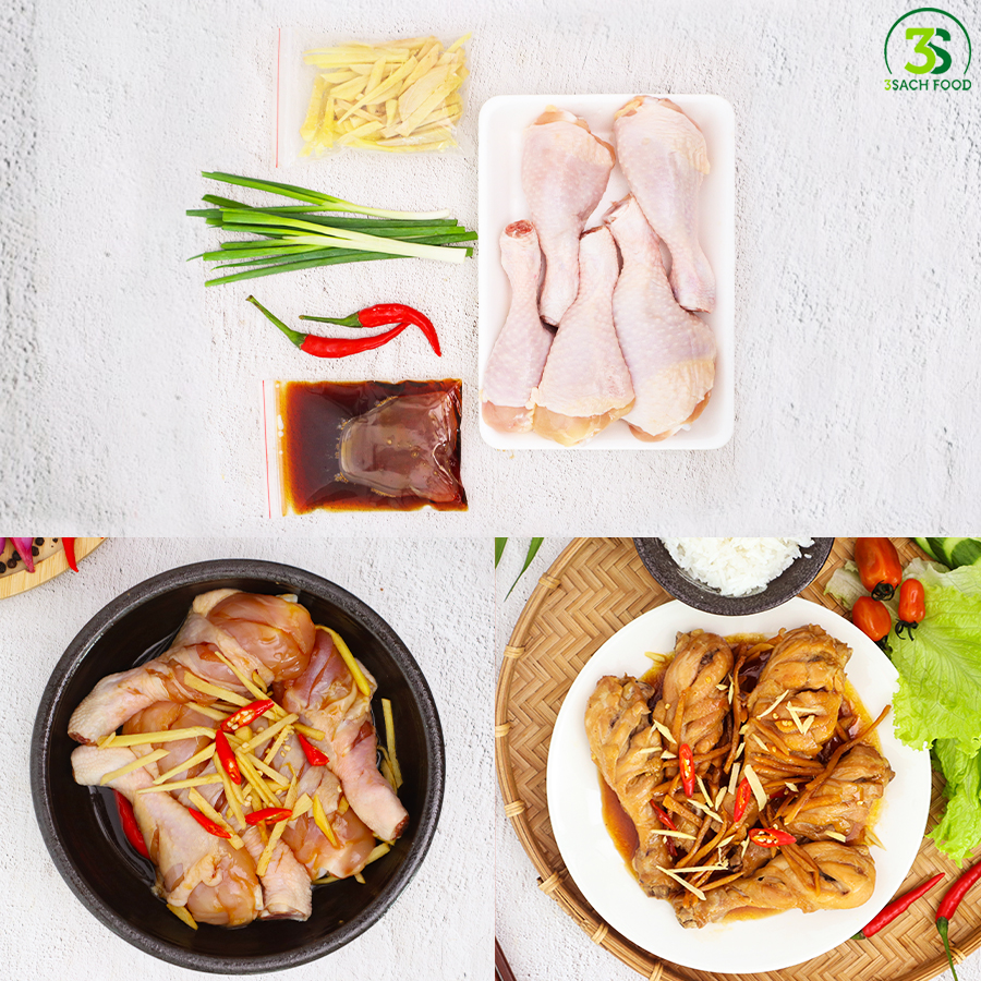 Đùi Gà Kho Gừng 3S