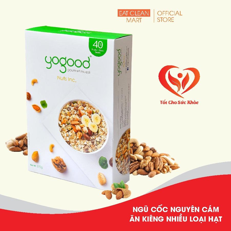Ngũ Cốc Nguyên Hạt Nhiều Loại Hạt Yogood - Muesli Nuts Inc Hộp 370g