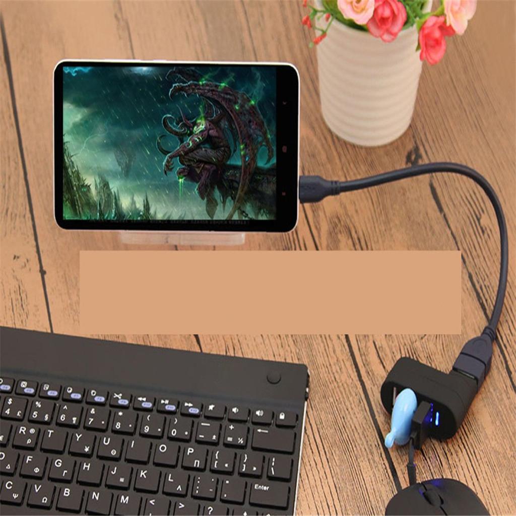 1 to 3 Port USB Splitter Adapter High  ​​Data Transfer Converter, Black