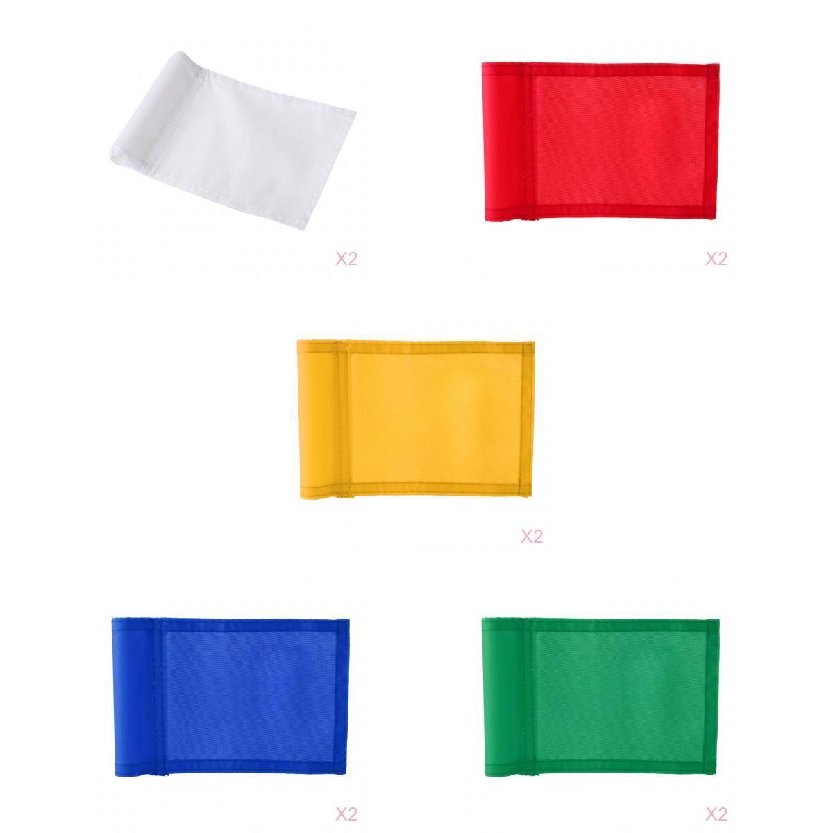 10Pcs Practice Golf Hole Pole Cup Flag,Outdoor Garden Golf Sports Training Aid,Backyard Putting Green Flag Replacement