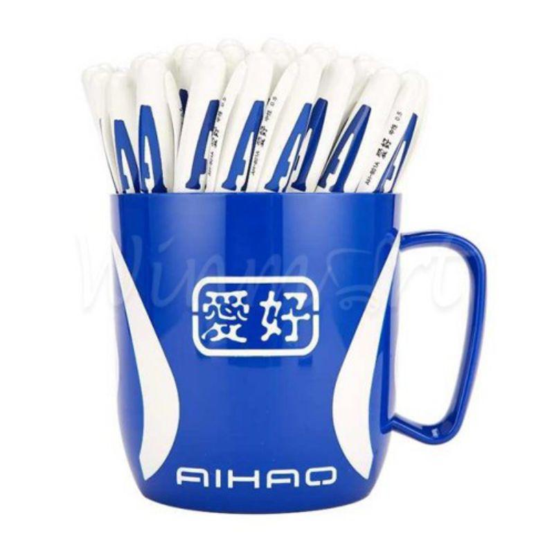 Bút gel chữ A cho học sinh.Cốc 48 cây.Bút kim dạ, bút bi nước