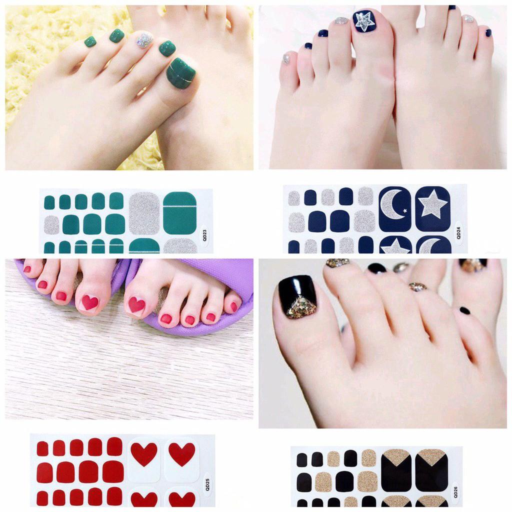 Decal Sticker Nail dán móng chân nhanh Đẹp - Nhanh - Bền (Đợt 3)