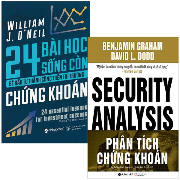 Combo Sách Phân Tích Chứng Khoán + 24 Bài Học Sống Còn Để Đầu Tư Thành Công Trên Thị Trường Chứng Khoán