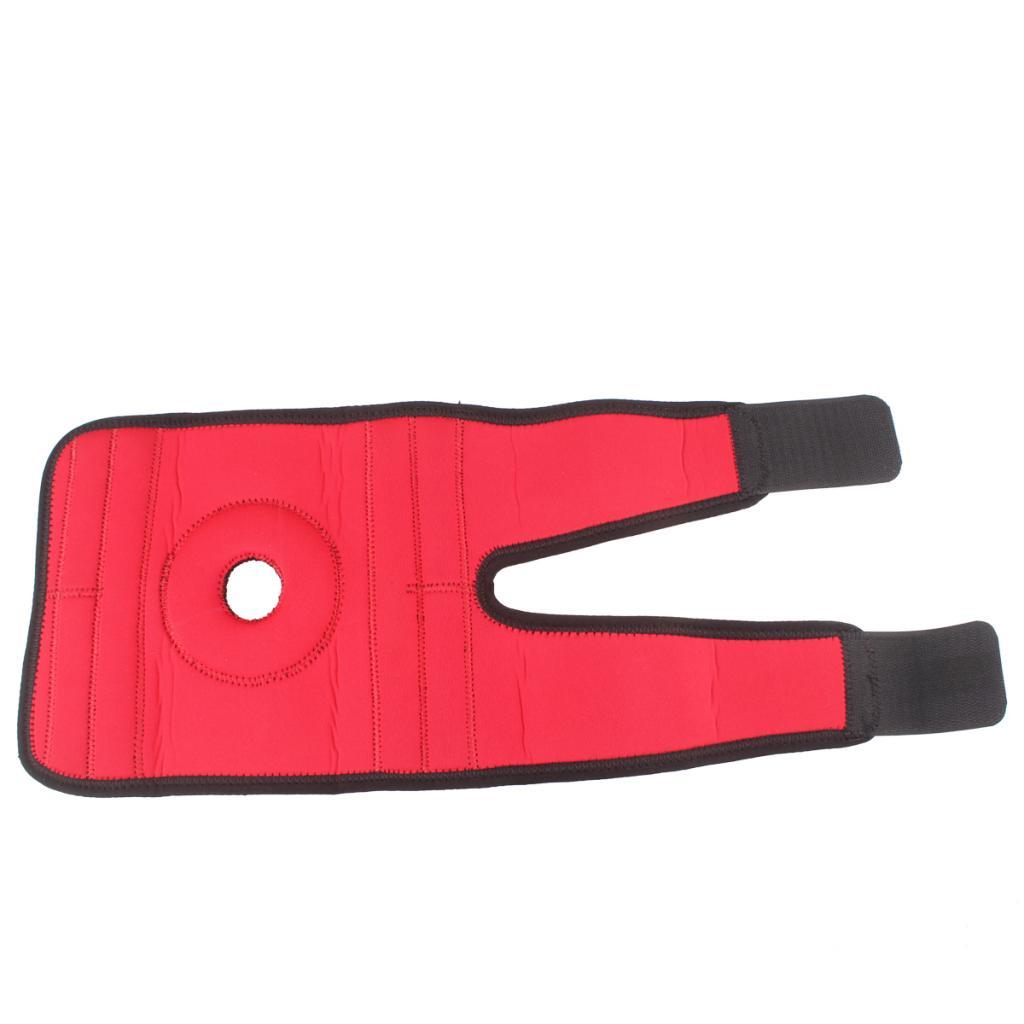 2 Pieces Adjustable Sports knee Brace Pair Knee Support Sleeve Wrap Pads for Running,Basketball