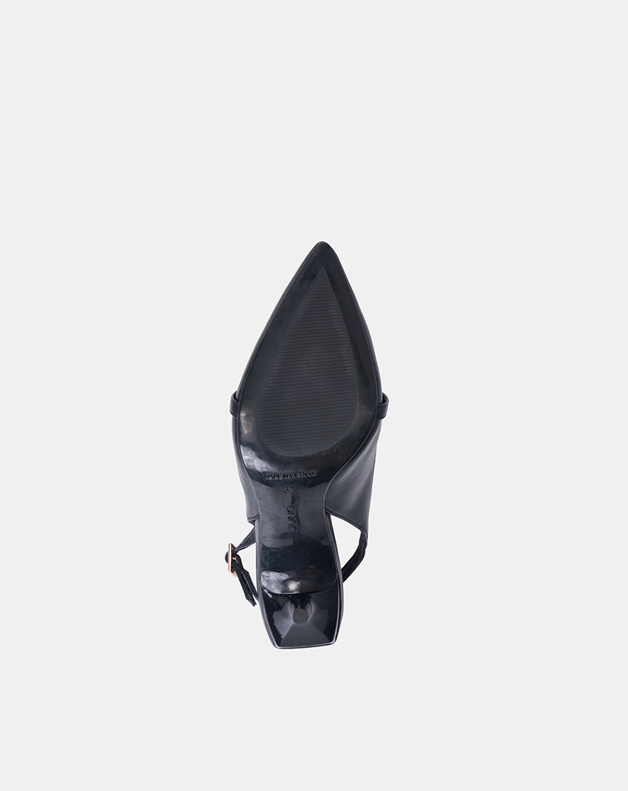 Giày Cao Gót Nữ 9cm Thời Trang JUNO Slingback Phối Khoá CG09157