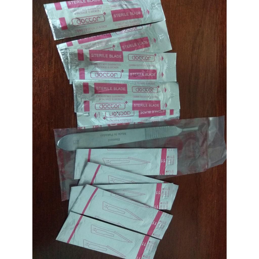 Bộ tách kei hoa lan gồm 1 cán + 10 lưỡi