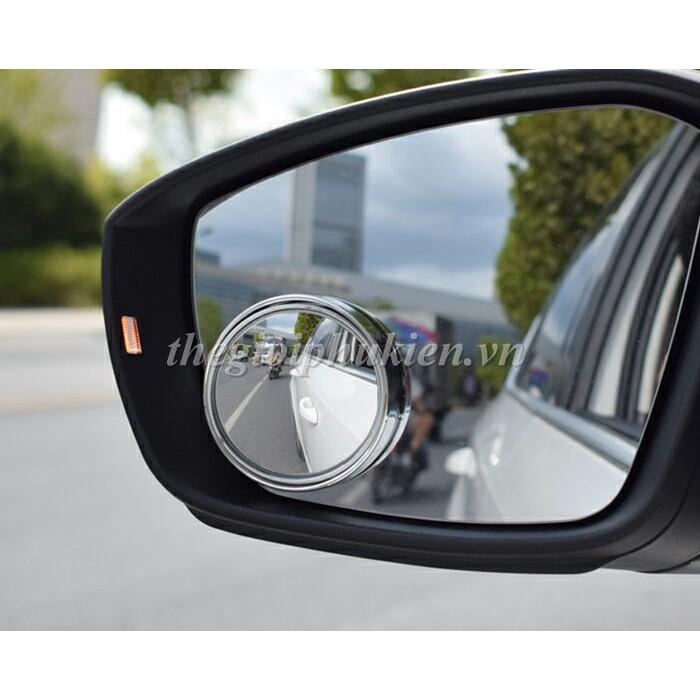 Bộ 2 gương cầu lồi xóa điểm mù gắn gương chiếu hậu ô tô, xe hơi