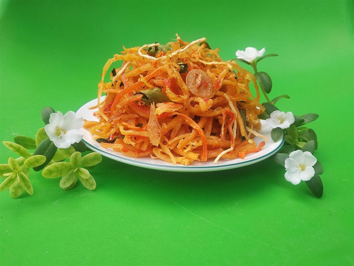 Đặc Sản Bình Thuận - Gỏi Mực Xé Sợi Đầm Sen - 80G - Ocop 4 Sao