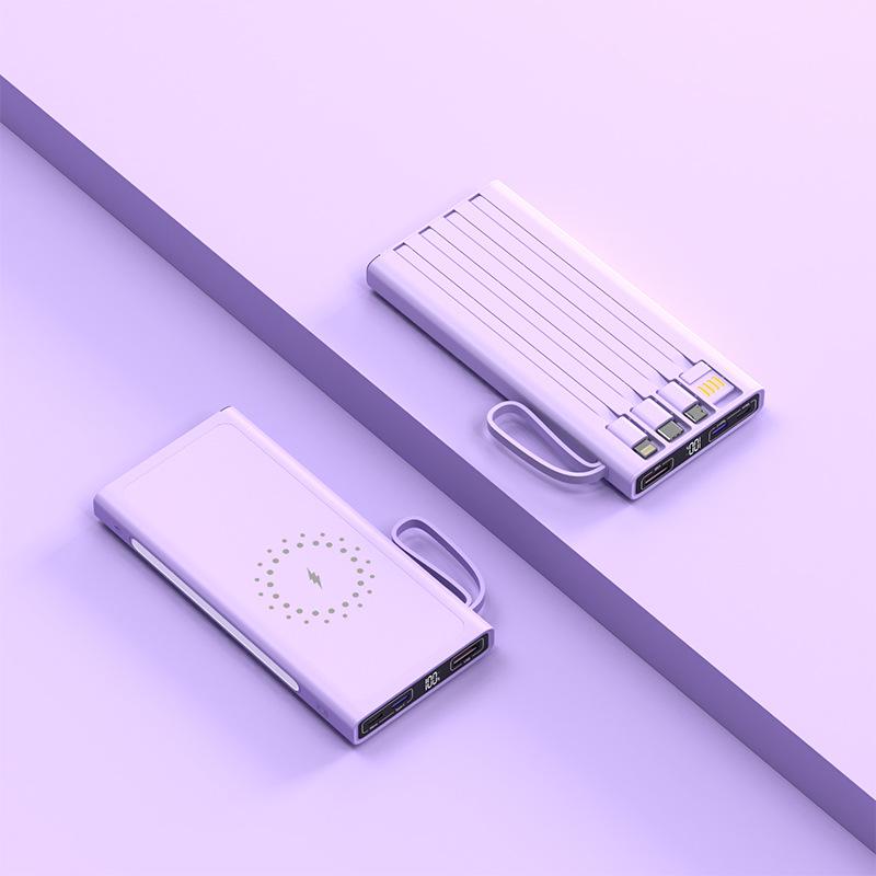 Đảm bảo chất lượng di động mới siêu mỏng khép kín sạc không dây kho báu 20000 mAh dung lượng lớn sạc nhanh năng lượng di động quà tặng