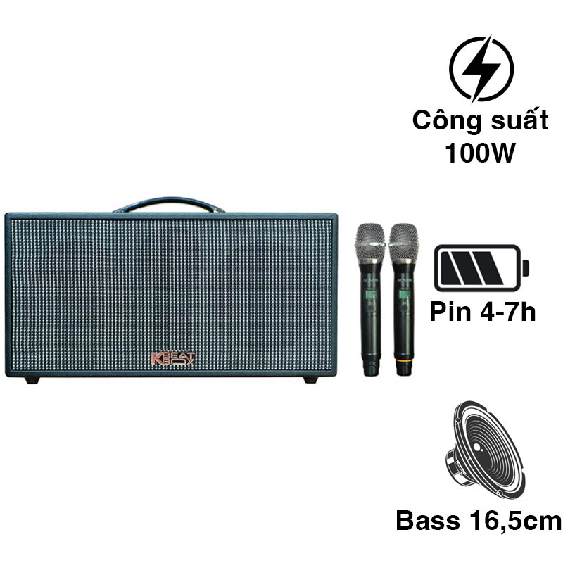 Loa mini xách tay CS447 CS 100W - Hàng chính hãng