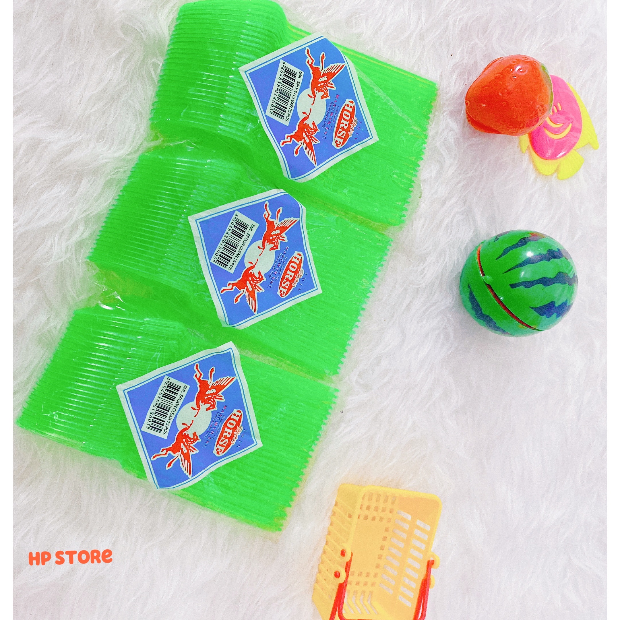 ️ 50 Muỗng Nhựa Xanh Lá Cây Trà Sữa, Hủ Tíu,…Các Món Cao Cấp Siêu Dài 15,5cm