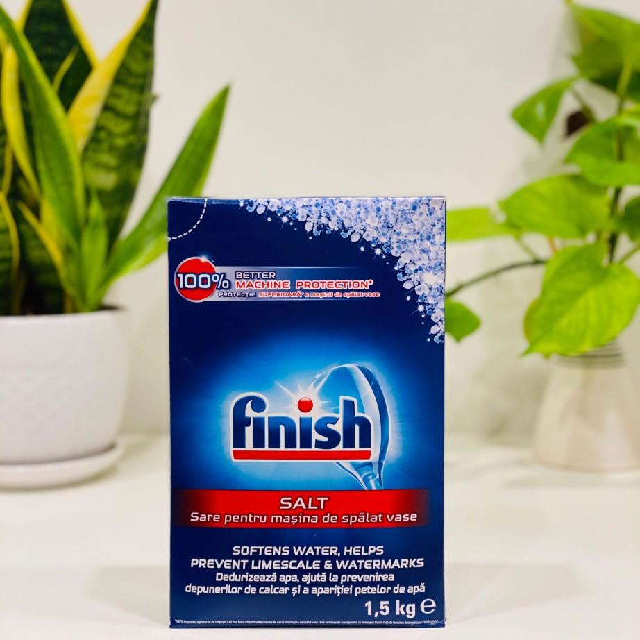 Combo Viên rửa chén Finish Quantum ultimate 32 tabs + Nước Bóng Finish 400ml