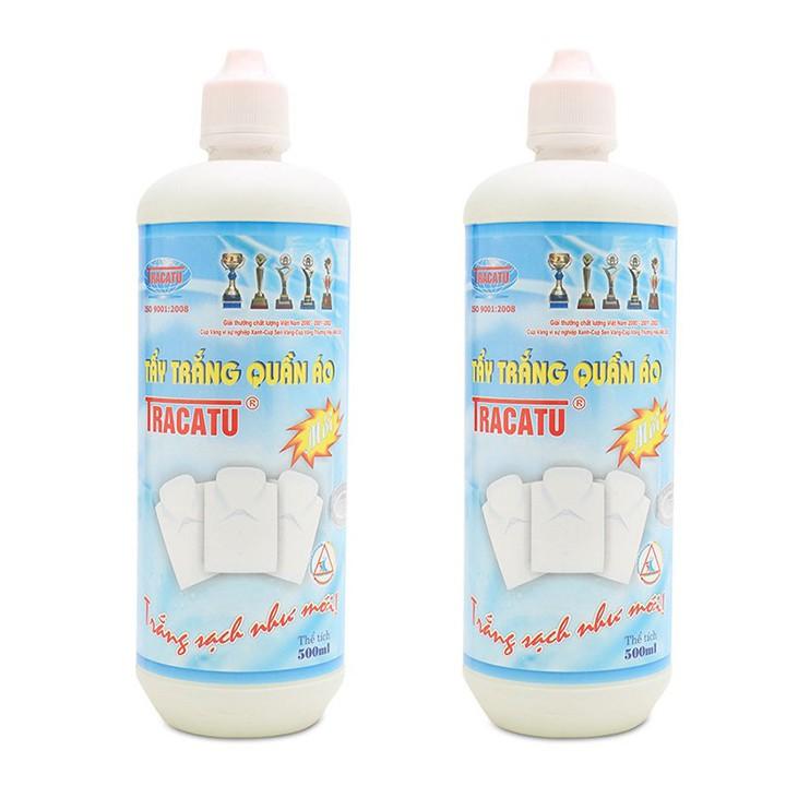 Thuốc tẩy quần áo Tracatu siêu sạch, chống mốc loại 500ml tiện dụng, thuốc tẩy mốc quần áo cao cấp FASOLA