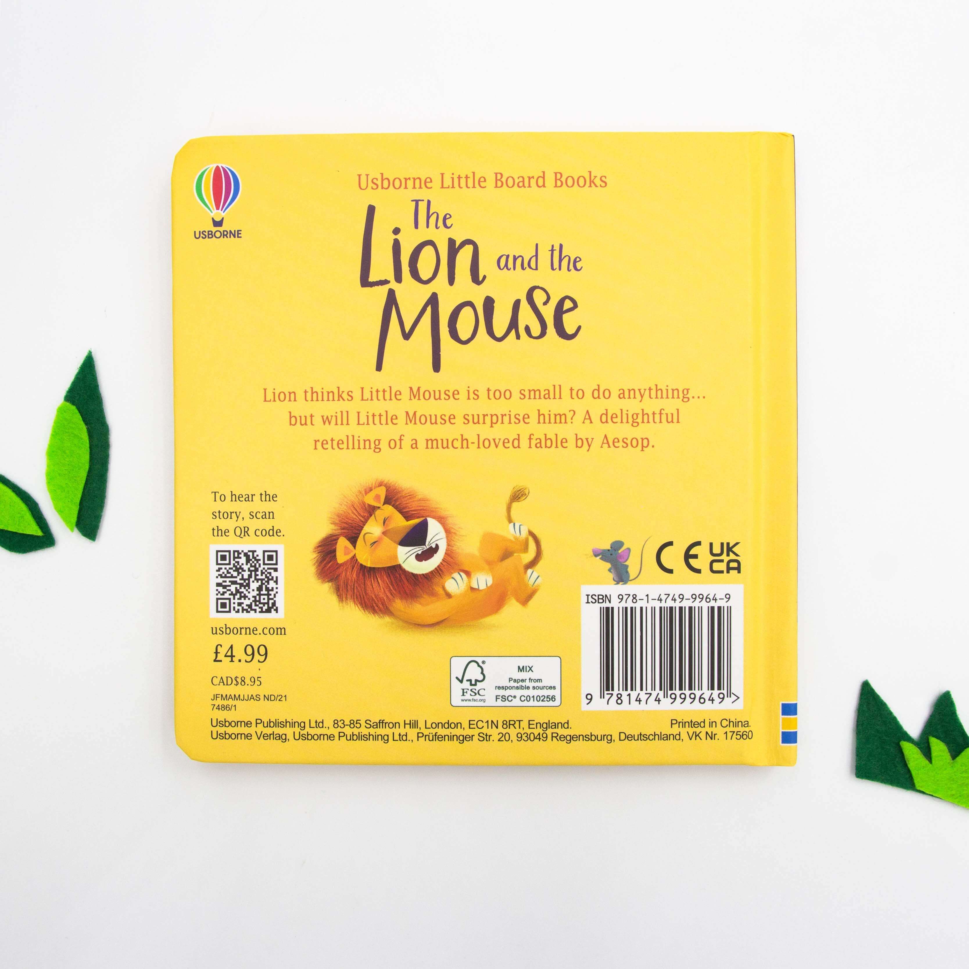 Little Board Books: The Lion and the Mouse - TRUYỆN TRANH TIẾNG ANH CHO BÉ