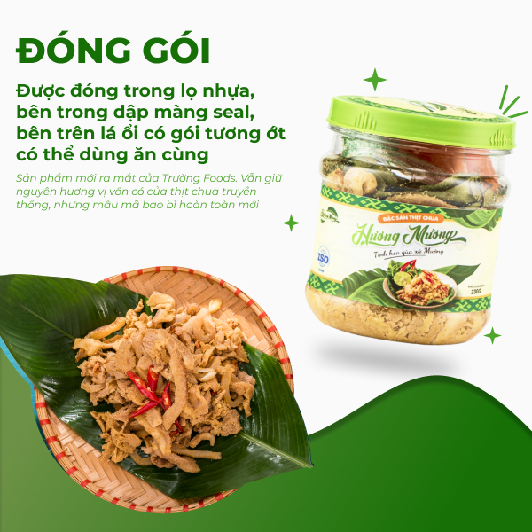 Combo 3 Hộp Thịt Chua Hương Mường Trường Foods 180g/Hộp