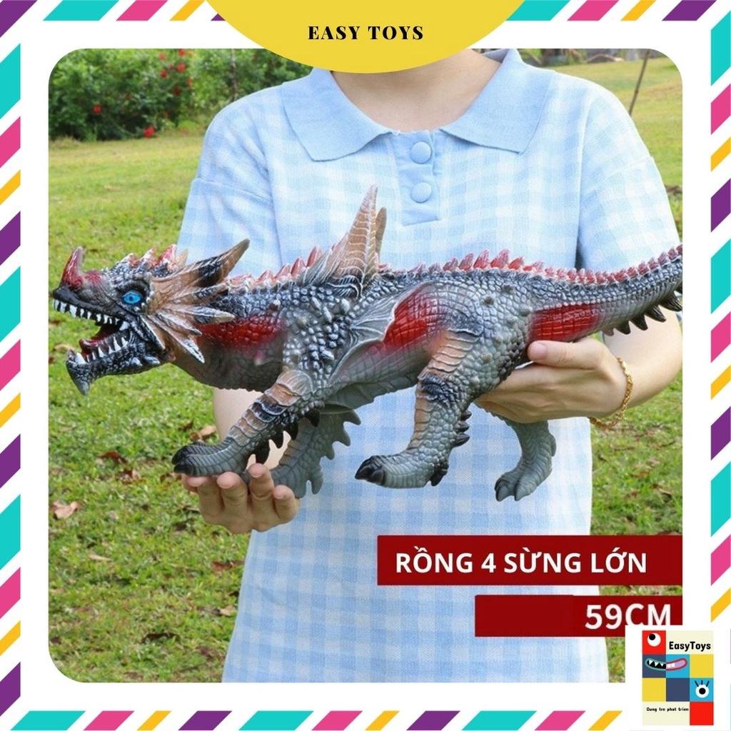 [Siêu sale] Mô hình khủng long cao su mềm cho trẻ em có tiếng gầm nhiều mẫu BIG SIZE