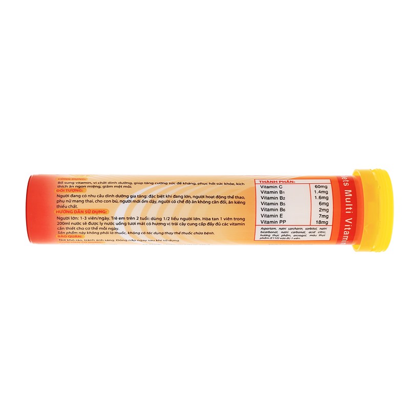 Thực phẩm bảo vệ sức khỏe Bổ sung Vitamin Ossizan C vị cam 20 viên/ tuýp- Bổ sung vitamin C, giúp tăng sức đề kháng cho cơ thể, tăng tính bền vững thành mạch máu