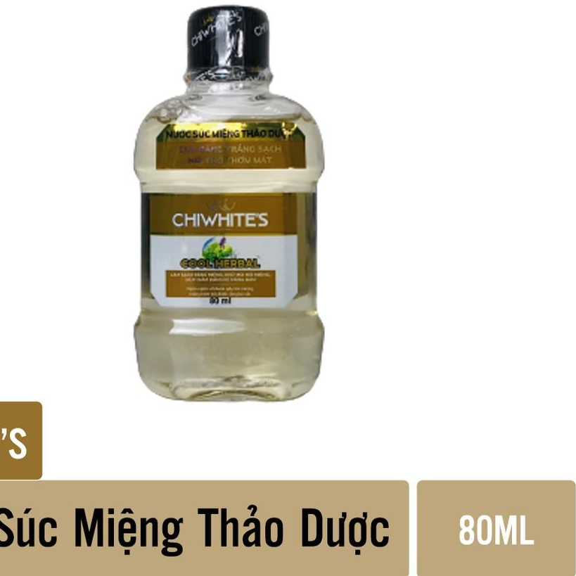 Nước súc miệng Chiwhite's  80ml - Thảo Dược