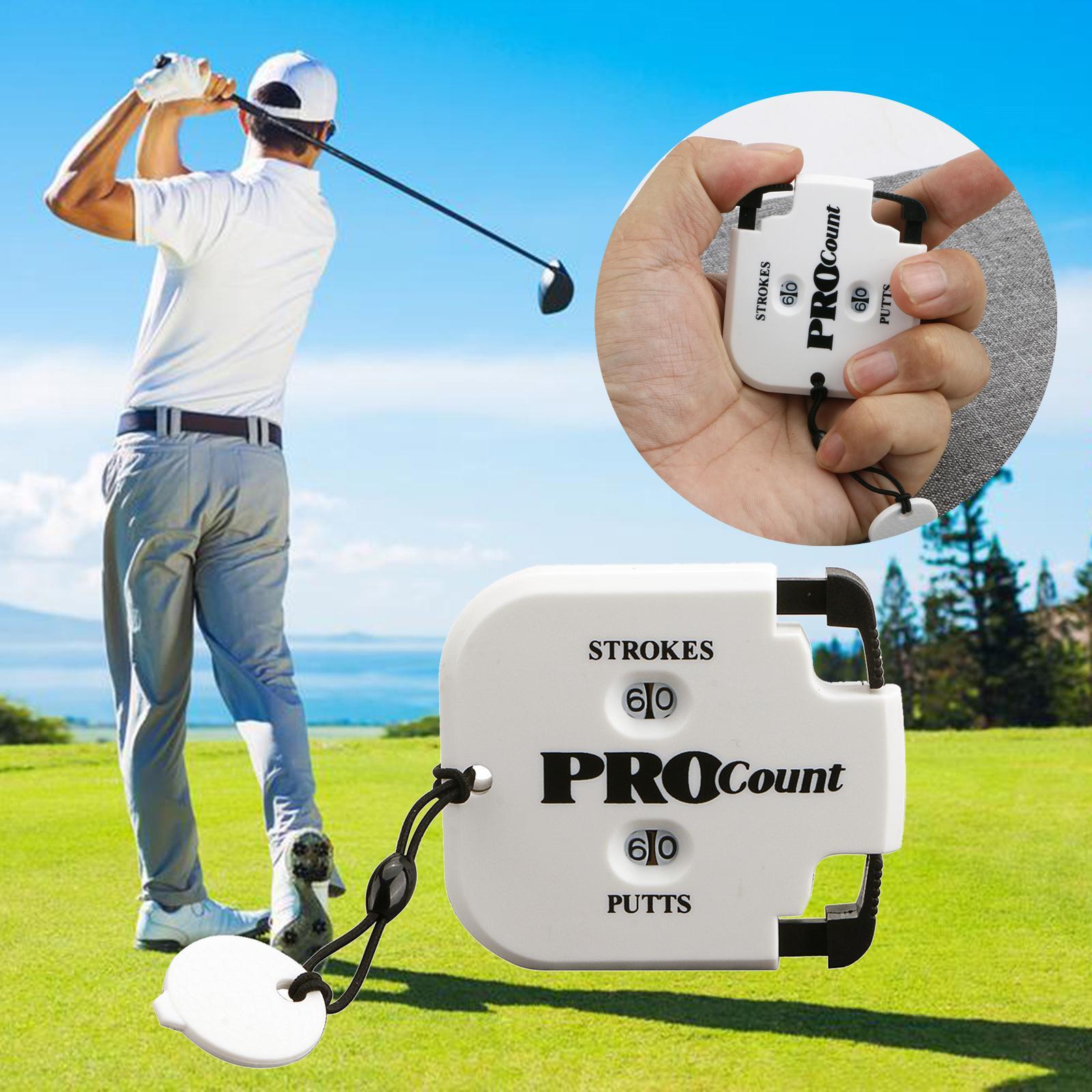 2-5pack Golf  Counter Key Chain Indicator Keeper Supplies r White