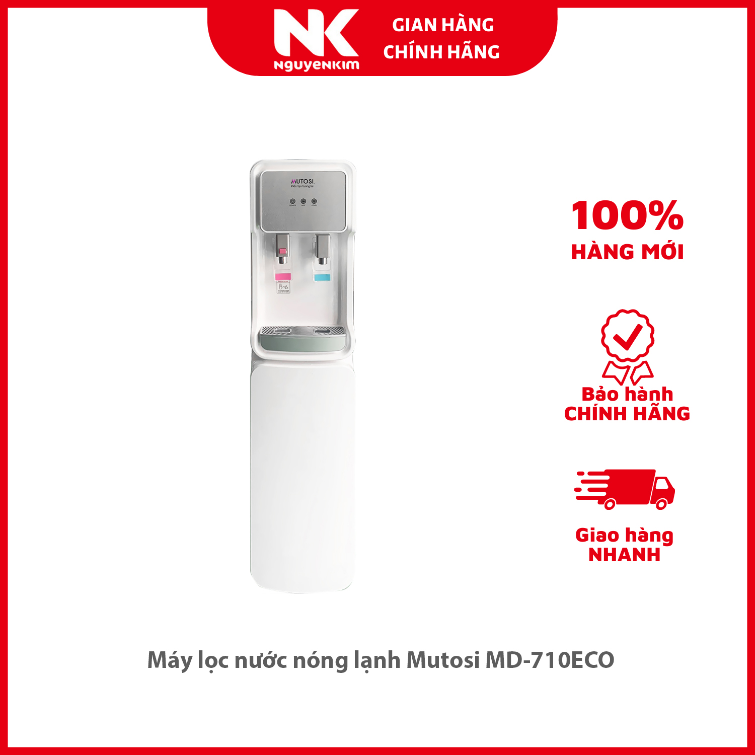 Máy lọc nước nóng lạnh Mutosi MD-710ECO - Hàng Chính Hãng