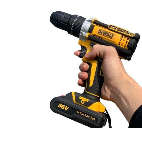 Máy khoan pin dewalt 36V 3 chức năng, 100% lõi đồng tặng bộ phụ kiện 24 chi tiết Hàng Cao Cấp