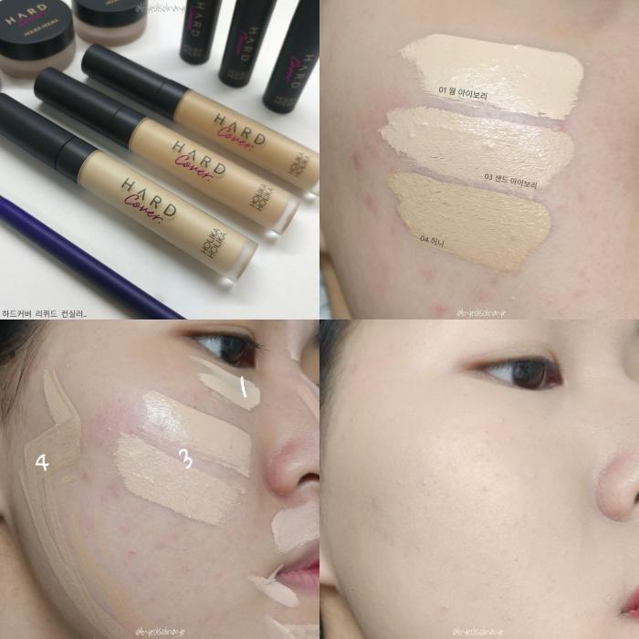 Che khuyết điểm dạng nước Holika Holika Hard Cover Liquid Concealer SPF30, PA++ màu 04 Honey 7g