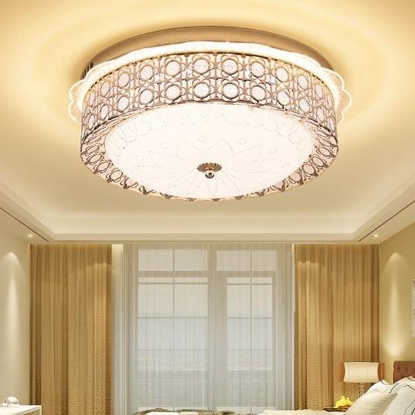 Đèn trần ELYSIA pha lê loại to D500mm phong cách sang trọng trang trí hiện đại - 3 chế độ ánh sáng