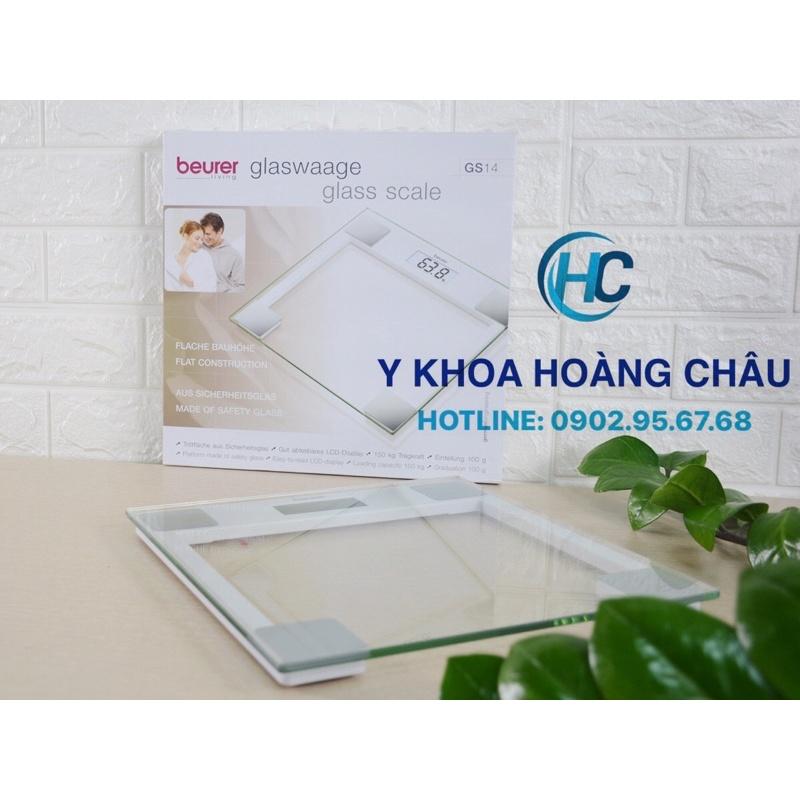 Cân sức khoẻ điện tử mặt kính Beurer GS14 (bảo hành 2 năm)