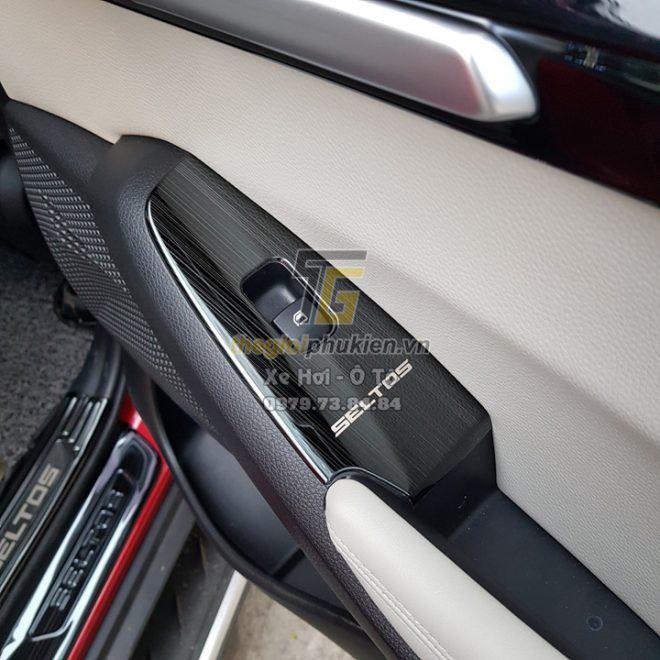 Ốp nội thất theo xe Kia Seltos vân Titan cao cấp