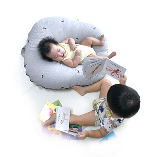 Gối chống trào ngược cho bé Rototo Bebe cao cấp nhập khẩu Hàn Quốc khắc phục tình trạng trào ngược dạ dày trẻ sơ sinh hiệu quả - Loại Ripple nhăn thoáng mát, không bám dính