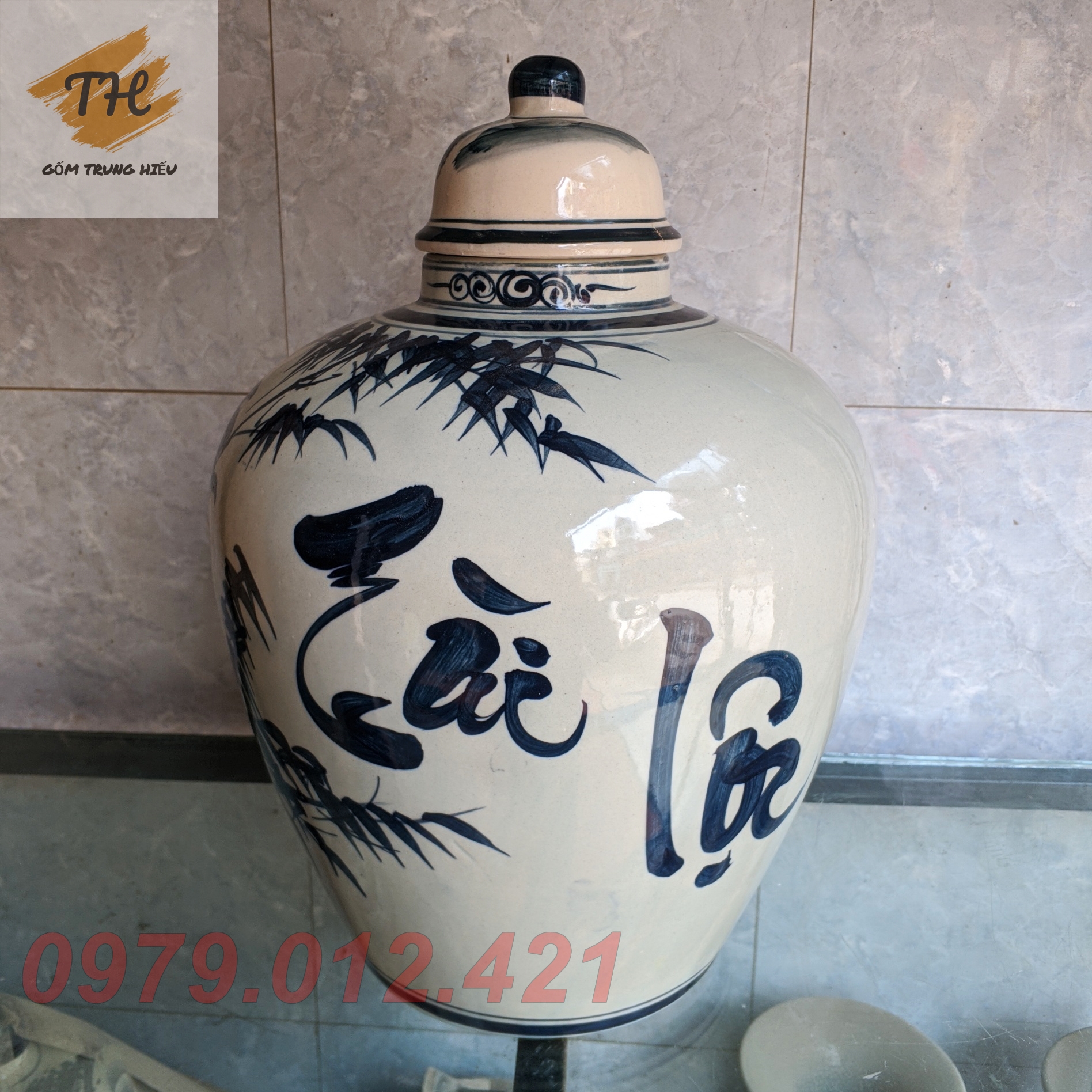 Chum Bát Tràng ngâm ruou dung tích 10 lít - Tài Lộc