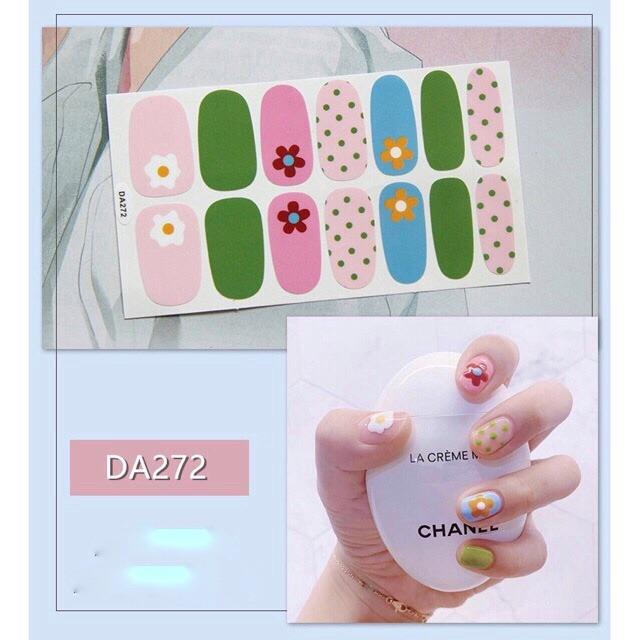 Set dán móng tay Nails dán nghệ thuật nhiều màu - có ngay bộ móng đẹp trong 5 phút (Nail wraps / Nail stickers) CAM03