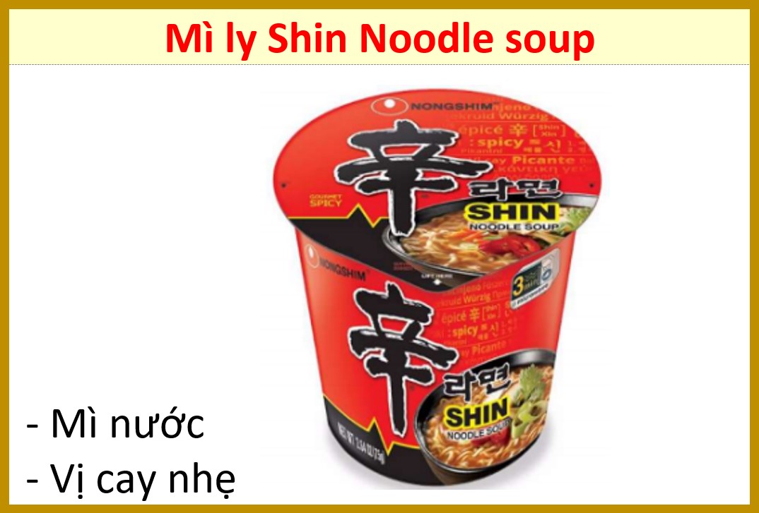 Combo 3 ly - Mì ly Shin Ramyun 68g (Nongshim Hàn Quốc)