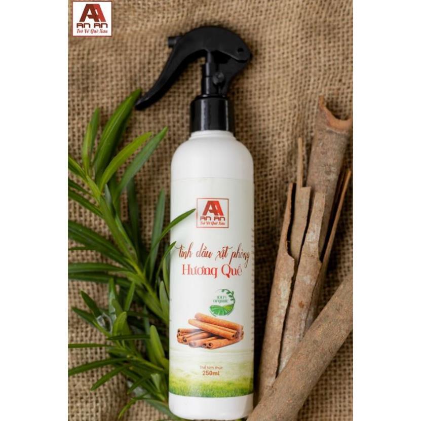 Chai Xịt Thơm Phòng Tinh Dầu Quế Khử Mùi 250ml AN AN đuổi muỗi hiệu quả