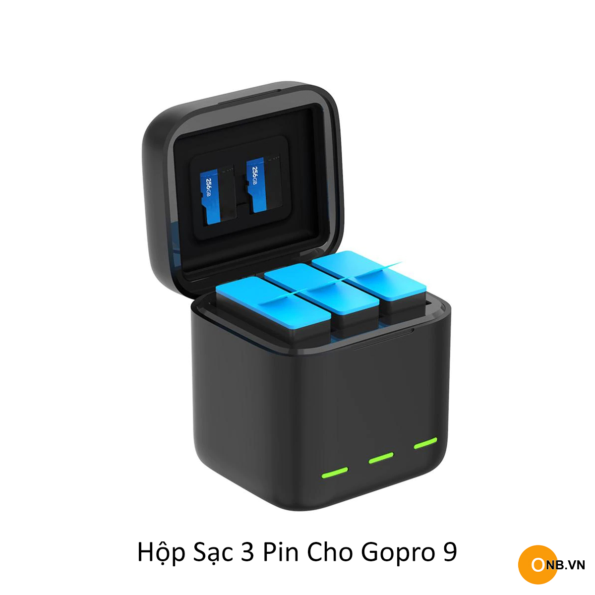 Hộp sạc Telesin Type C  Dành Cho Gopro 11 10 9 - sạc 3 pin 1 lúc