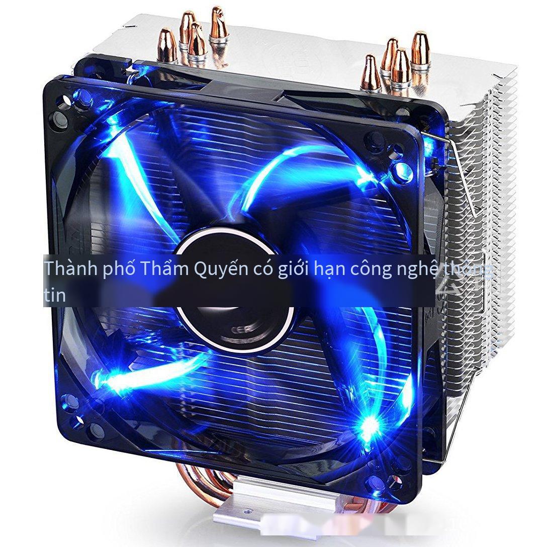 Khuyến Mãi DEEPCOOL 400 Làm Mát Tản Nhiệt CPU AMD Máy Tính Tắt Tiếng Quạt CPU 4 Đồng Nguyên Chất Ống Dẫn Nhiệt Quạt LED