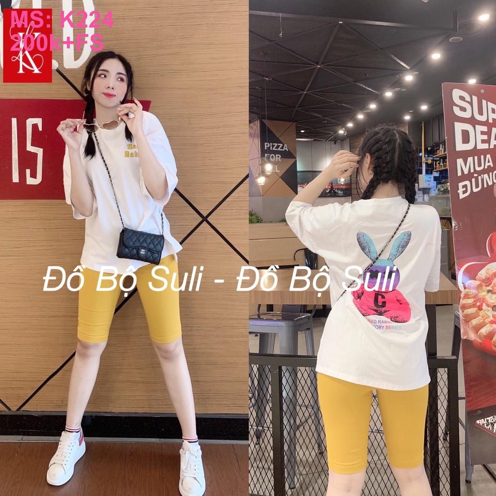 Đồ Mặc Nhà Lỡ Thun Cotton in hình Thỏ cá tính - Bền, Đẹp, Chất liệu cao cấp