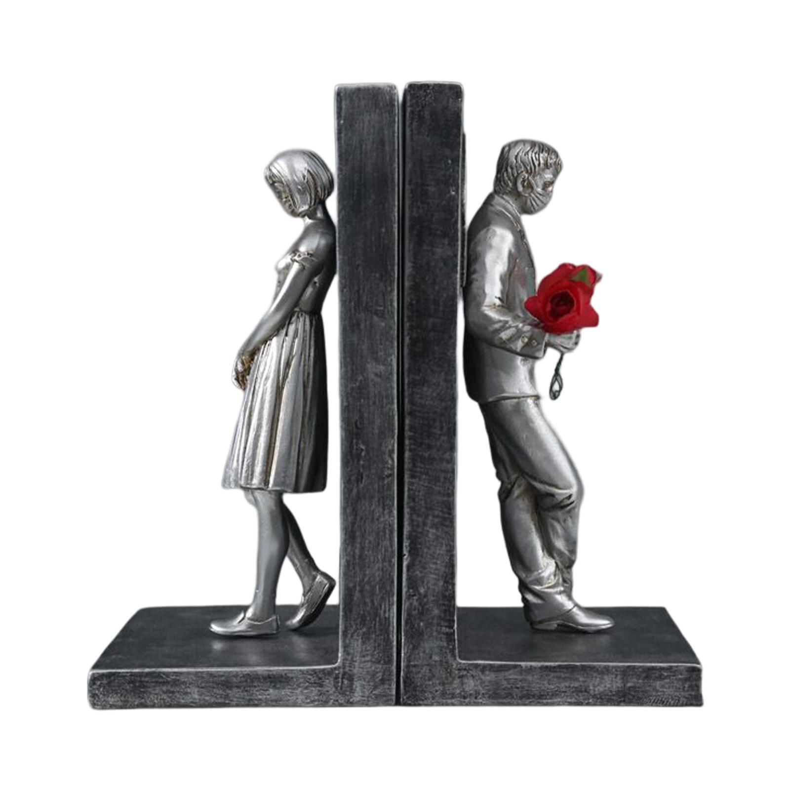 Decorative Bookends for Heavy Books Creative Book Holder Resin Book Ends