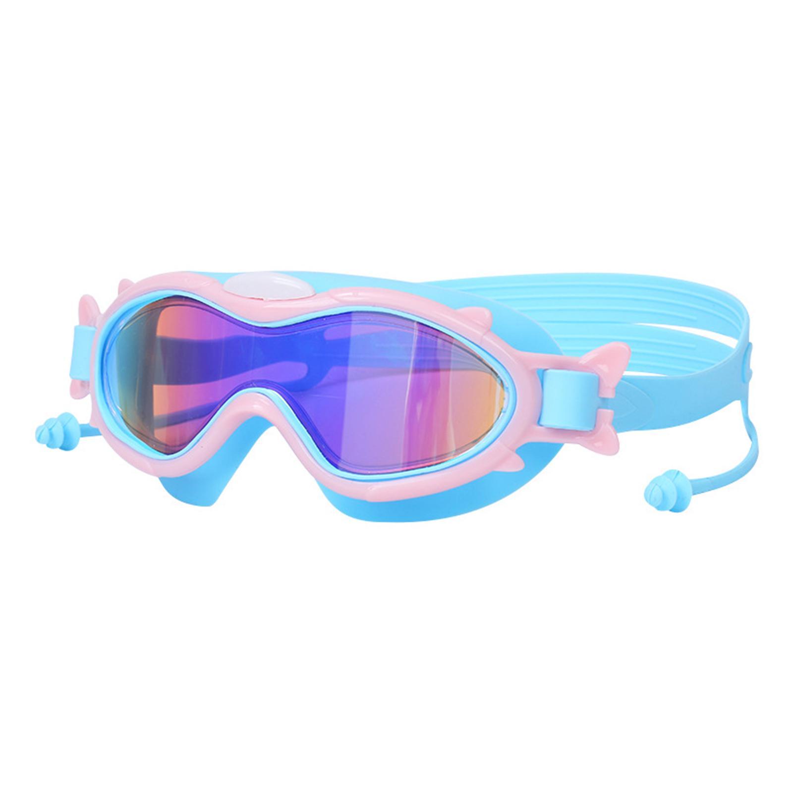 Kids Swimming Goggles Water Pool Goggles with Ear Anti Fog Waterproof Professional Swim Glasses Diving Goggles for Kids 6-14 Teenagers