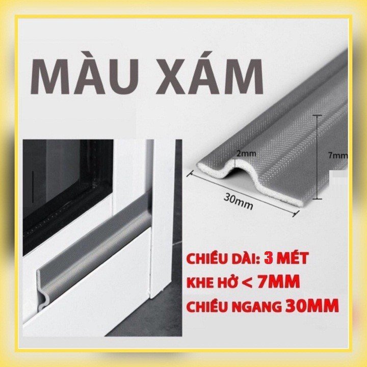 [Hàng Cao cấp] Ron Chắn,Chặn Khe Cửa Ngăn Côn Trùng,Bụi Bẩn,Cách Âm dài 0.5m - 2m