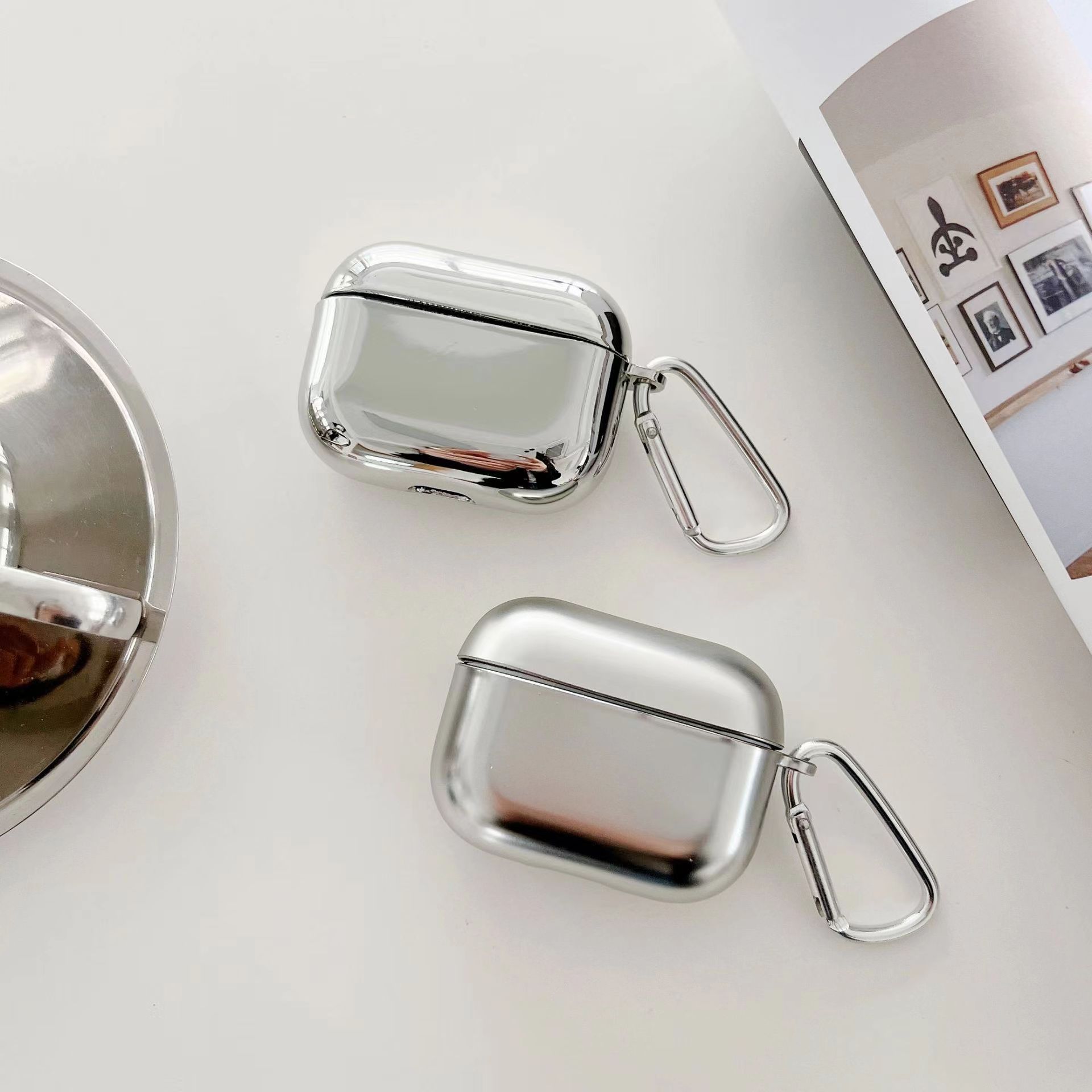 Ốp TPU Silver cho Airpods Pro 2 / Airpods 4 - Hàng Chính Hãng