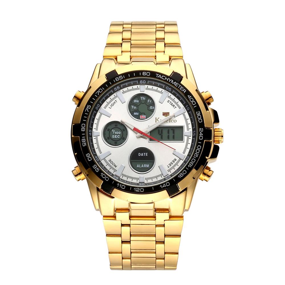 Đồng hồ đeo tay nam đa chức năng hiển thị kép chống thấm nước