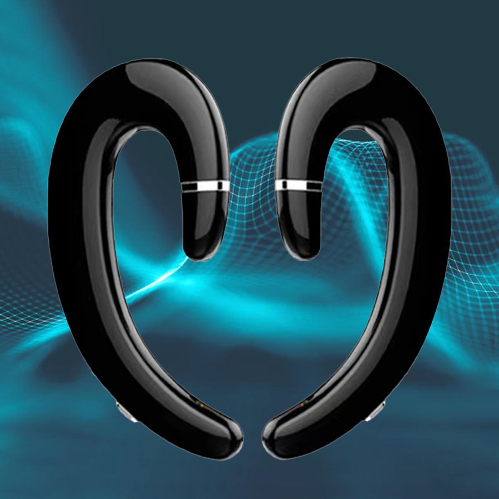 Bluetooth 5.0 Headphone, Ear Hook Low Latency HD Calling Earpiece for Sports Business