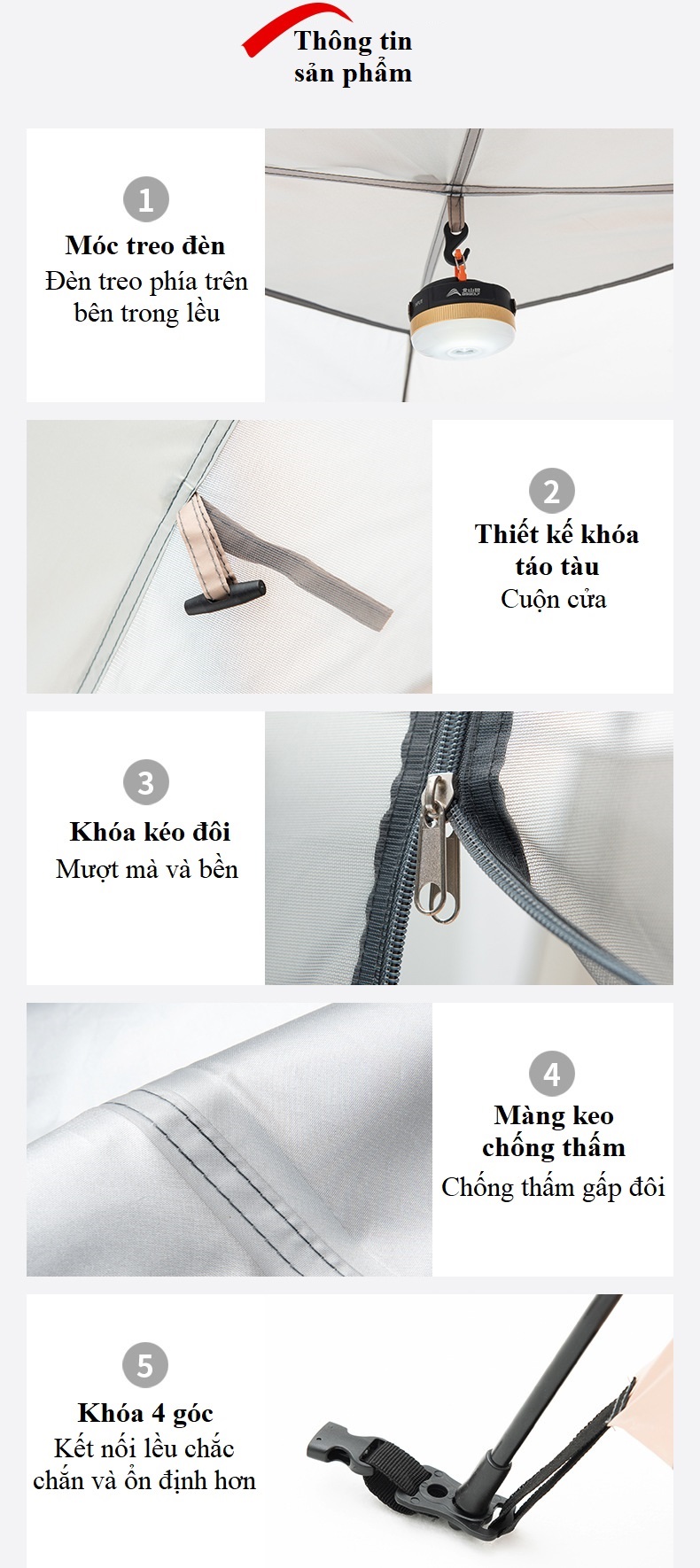 Lều cắm trại tự bung , lều du lịch dã ngoại dành cho 4-6 người, chống thấm nước -ZL053