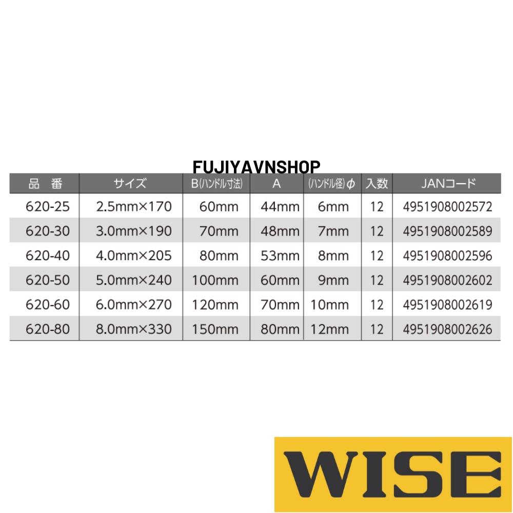 Cờ lê Lục giác đầu bi chữ T Wise - NO.620-80