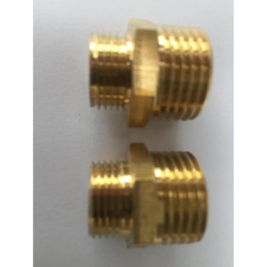 2 chiếc kép đồng ren ngoài 21mm-14mm